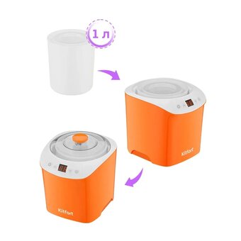  Йогуртница KitFort КТ-4090-2 оранжевый 
