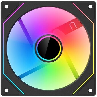  Вентилятор XASTRA FM120B ARGB reverse single pack 120x120x25мм (Infinity lighting effect, ARGB, PWM, black) Box 