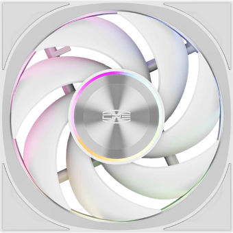  Кулер PcCooler F7 X120 ARGB WH (120x120x28mm, 4-pin PWM, 83CFM, 33.1dBA, 3000RPM, White) 