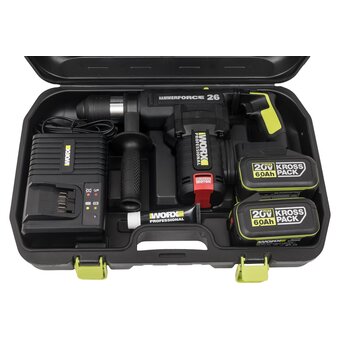  Перфоратор WORX Professional WU399.2 2АКБ+ЗУ 