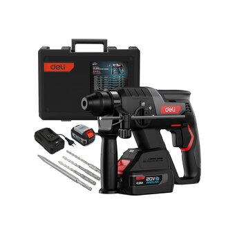  Перфоратор аккумуляторный Deli DE-DC20-2D4 с АКБ и ЗУ 