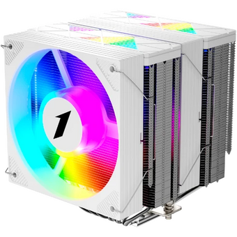  Кулер 1STPLAYER Cryo CY12L-D White (CY12L-D-WH) / 6HPx6mm, dual tower, 2x120mm ARGB fans, 750-1900 RPM, 57.6 CFM, 38.2 dBA 