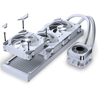  СВО Phanteks Glacier One 360D30 X2 (PH-GO360D30_DWT02) / White / 3x120mm D30 PWM ARGB Fans 