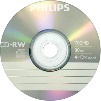  Диск CD-RW Philips CW7D2PE01/97 700Mb, 12х, Бум.конверт (1) 