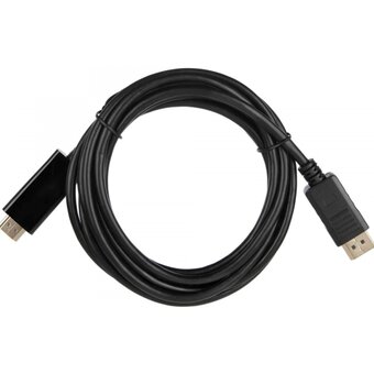  Кабель ACD ACD-DDHM2-30B DisplayPort 1.2, DP-HDMI, Golden Plated, 20m/19m, Черный, 3м 