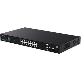  Коммутатор управляемый PoE IP-COM G2220P-16-250W 18 портов, 18x1Гбит/с, SFP 2x1Гбит/с, PoE 16x30Вт (до 230Вт) 