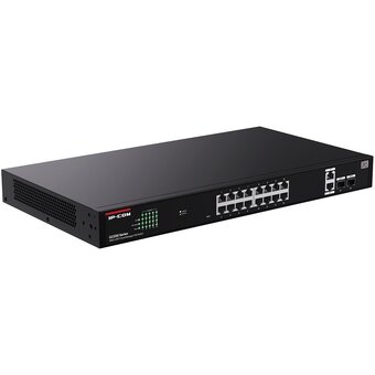  Коммутатор управляемый PoE IP-COM G2220P-16-250W 18 портов, 18x1Гбит/с, SFP 2x1Гбит/с, PoE 16x30Вт (до 230Вт) 