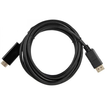  Кабель ACD ACD-DDHM2-18B DisplayPort 1.2, DP-HDMI, Golden Plated, 20m/19m, Черный, 1.8м 