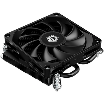  Кулер ID-COOLING IS-23i Black LGA1851/1700/1200/115X низкопрофильный высота 23mm (TDP 45W, PWM, 2 тепл.трубки, медная база, Fan 80mm) Box 