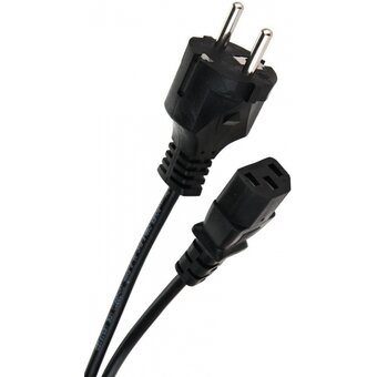  Кабель TELECOM TP021-5.0-BK Power Cable IEC 320 C13 Male - CEE 7/4 Shuko Male, 5m Black 