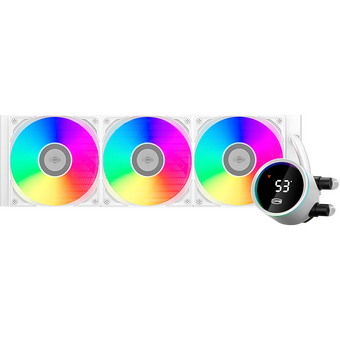  СВО PcCooler DA360 Pro ARGB Digital WH (300W, 360mm, LED temp., White, Fans 3x120mm, 75.8CFM, 33.7dBA, 2200RPM/ P) 