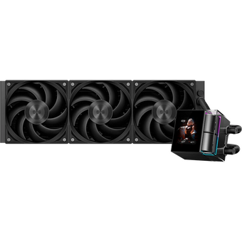  СВО PcCooler DS360 Display BK (310W, 360mm, LED, Black, ARGB Pump/ Fans 3x120mm, 90.56CFM, 39.8dBA, 2500RPM) 