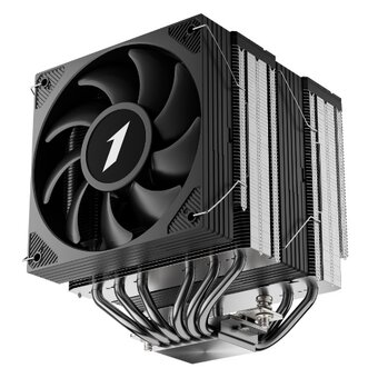  Кулер 1STPLAYER Cryo CY12-D Black (CY12-D-BK) / 6HPx6mm, dual tower, 2x120mm fans, 750-1900 RPM, 57.6 CFM, 38.2 dBA 