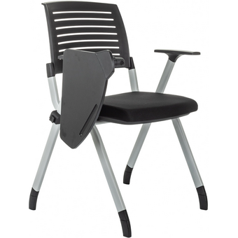  Стул Бюрократ X-Click-PP/black черный со столиком на ножках металл серый 