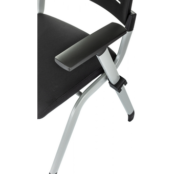  Стул Бюрократ X-Click-PP/black черный со столиком на ножках металл серый 