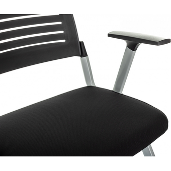  Стул Бюрократ X-Click-PP/black черный со столиком на ножках металл серый 