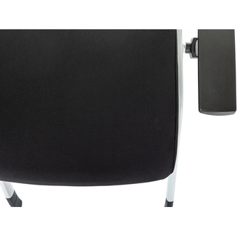  Стул Бюрократ X-Click-PP/black черный со столиком на ножках металл серый 
