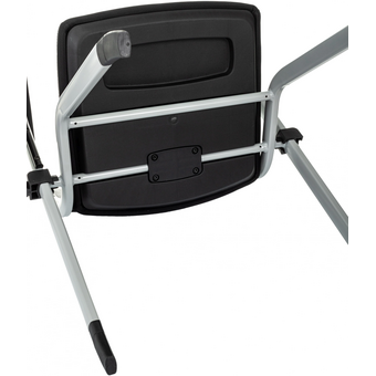  Стул Бюрократ X-Click-PP/black черный со столиком на ножках металл серый 