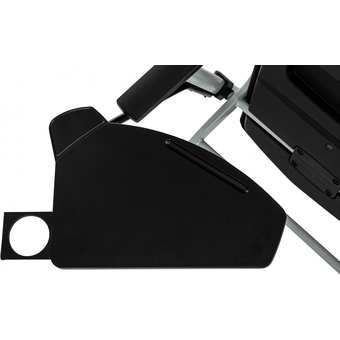  Стул Бюрократ X-Click-PP/black черный со столиком на ножках металл серый 