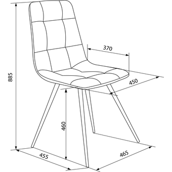  Стул Бюрократ CH-K1_1/HL07 бежевый Holland 06 металл черный на ножках 