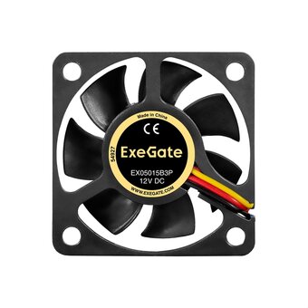  Вентилятор ExeGate EX05015B3P EX297025RUS 12В DC (50x50x15 мм, 2-Ball (двойной шарикоподшипник), 3pin, 6000RPM, 33dBA) 
