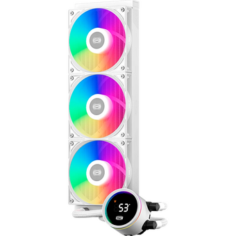 СВО PcCooler DA360 Pro ARGB Digital WH (300W, 360mm, LED temp., White, Fans 3x120mm, 75.8CFM, 33.7dBA, 2200RPM/ P) 