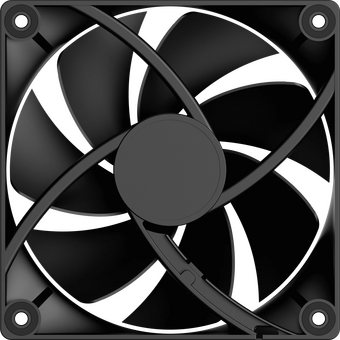  Вентилятор Ocypus Delta F12 BK, 120x120x25mm, 4-Pin PWM, 500-2000 RPM, 29 DBA Max, Hydro Bearing 