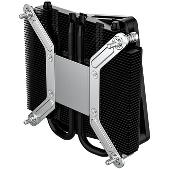  Кулер ID-COOLING IS-23i Black LGA1851/1700/1200/115X низкопрофильный высота 23mm (TDP 45W, PWM, 2 тепл.трубки, медная база, Fan 80mm) Box 