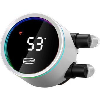  СВО PcCooler DA360 Pro ARGB Digital WH (300W, 360mm, LED temp., White, Fans 3x120mm, 75.8CFM, 33.7dBA, 2200RPM/ P) 