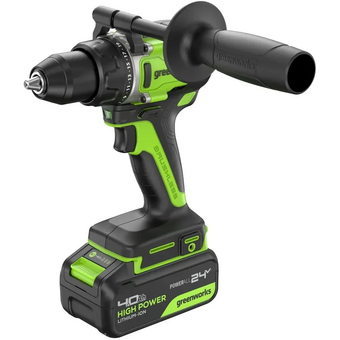  Дрель-шуруповерт Greenworks GD24DD90 (3707507CUD) с АКБ и ЗУ 