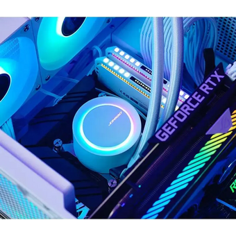  СВО JONSBO TG-240 White (260W, 240mm, ARGB/ Fans 2x120mm, 66.19CFM, 35.4dBA, 1800RPM) 