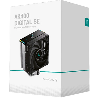  Кулер DEEPCOOL AK400 Digital SE LGA1700/1200/115X/AM5/AM4 (TDP 220W, PWM, Fan 120mm, 4 тепл. трубки, ARGB, черный) Ret 