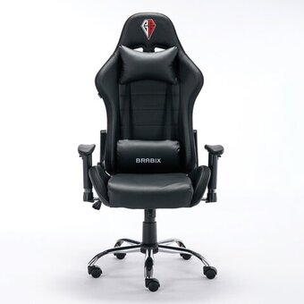  Кресло игровое BRABIX Lumen GM-150 RGB (532801) эко.кожа, черный 