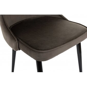  Стул Бюрократ CH-K4_1/HL74_2 коричневый Holland 74 металл черный на ножках 