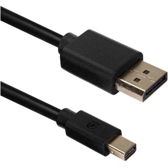 Кабель ACD ACD-DDMM2-18B DisplayPort 1.2, DP-mDP, Golden Plated, 20m/20m, Черный, 1.8м 
