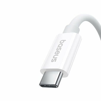  Кабель BASEUS P10365200211-02 Superior Series 2 USB4 Full-Function Fast Charging Cable Type-c to Type-c 240W 1m Moon White 