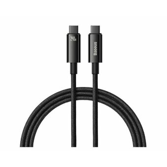  Кабель Baseus CAWJ040201 Tungsten Gold Fast Charging Data Cable Type-C to Type-C 240W 3m Black 