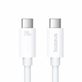  Кабель BASEUS P10365200211-02 Superior Series 2 USB4 Full-Function Fast Charging Cable Type-c to Type-c 240W 1m Moon White 