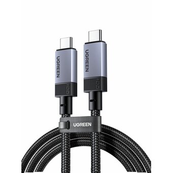  Кабель UGREEN L705 (65175) USB-C to USB-C Gen 3 240W Max. Длина 1м серый космос 