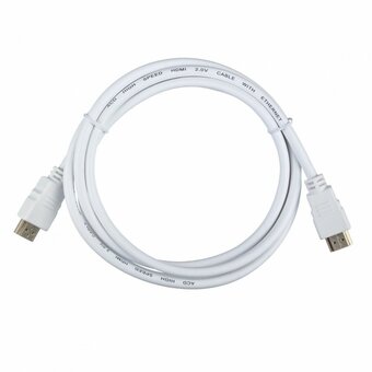  Кабель ACD ACD-DHHM2-18W HDMI 2.0, Golden Plated, 19m/19m, Белый, 1.8м 