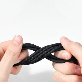  Кабель Baseus CAWJ040101 Tungsten Gold Fast Charging Data Cable Type-C to Type-C 240W 2m Black 