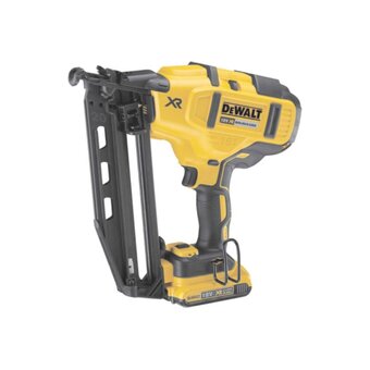  Пистолет шпилькозабивной аккумуляторный DeWALT DCN660D2-QW с АКБ и ЗУ желтый 