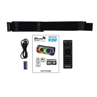  Портативная акустика ELTRONIC 30-85 Dance Box 900 черный 
