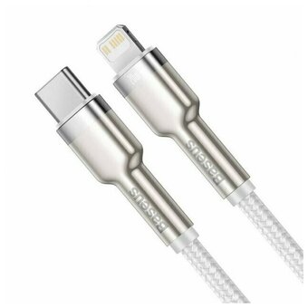  Кабель Baseus CATLJK-B02 Cafule Series Metal Data Cable Type-C to iP PD 20W 2m White 