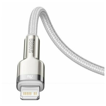  Кабель Baseus CATLJK-B02 Cafule Series Metal Data Cable Type-C to iP PD 20W 2m White 