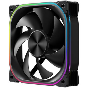  Вентилятор XASTRA FG120B ARGB single pack 120x120x25мм (ARGB, PWM, black) Color Box 