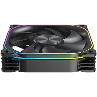  Вентилятор XASTRA FG120B ARGB single pack 120x120x25мм (ARGB, PWM, black) Color Box 
