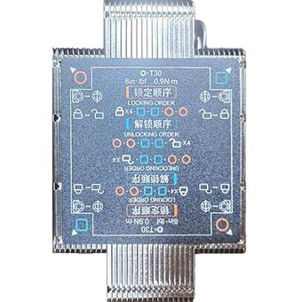  Радиатор Shenzhen GuoxinHengyu Technology (Gooxi) 2U4HP-T027-GP (3.04.903.0052) coolers for AMD motherboards ,TDP 280W 