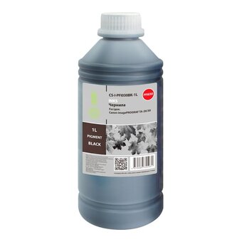 Чернила Cactus CS-I-PFI030BK-1L PFI-030 черный1000мл для Canon imagePrograf TA-20/30, TM-240/340 