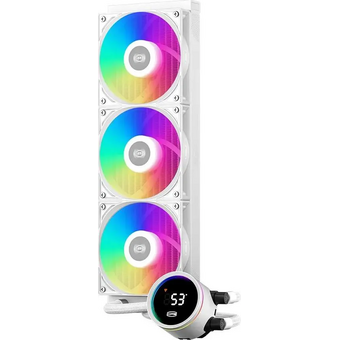  СВО PcCooler DA360 Pro Digital WH ARGB (DA360PRO-WHAWXL-GL) Soc-AM5/AM4/1200/1700/1851 белый 4-pin Al LCD 300W Ret 